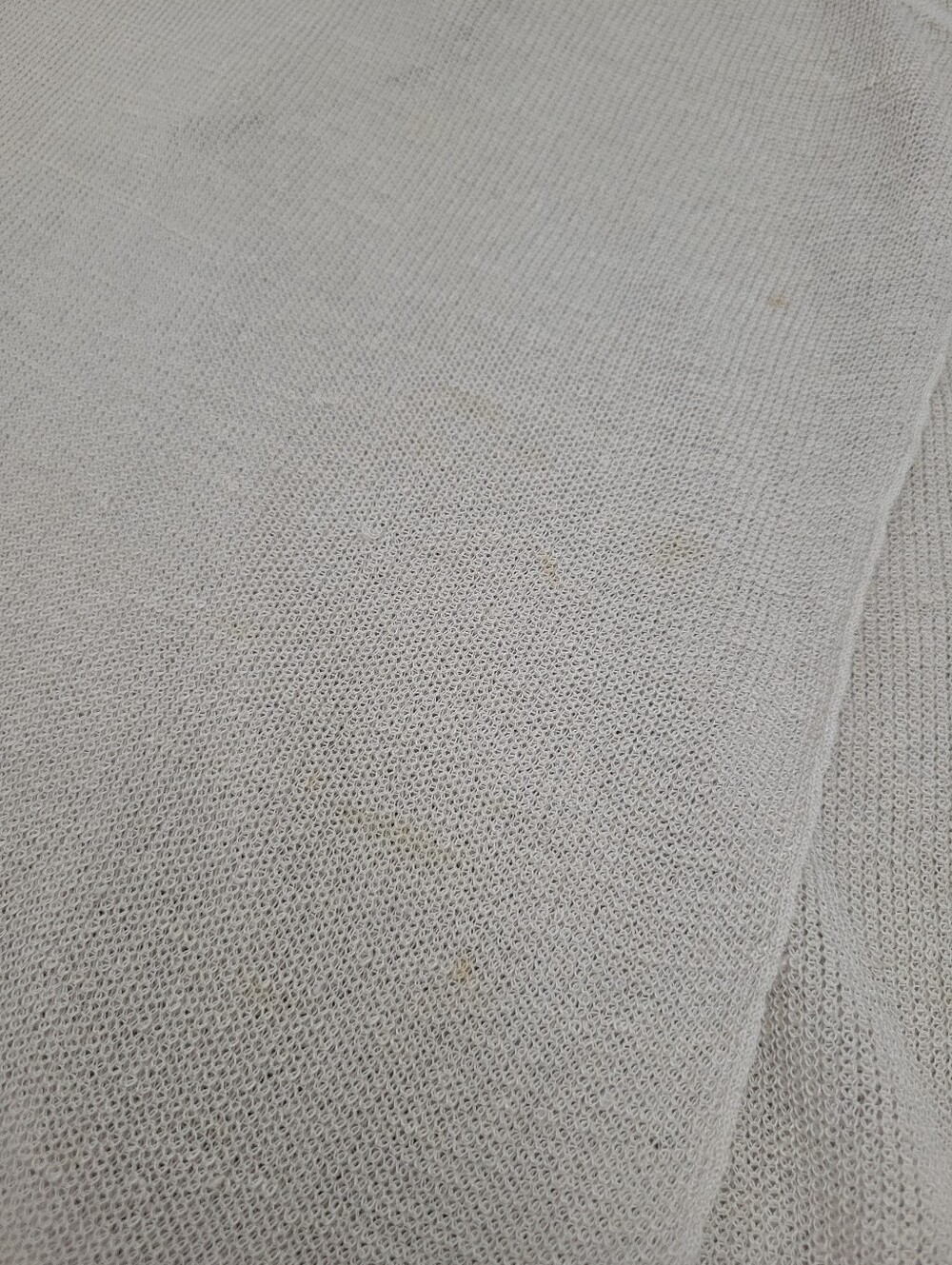 Eileen Fisher Sleeveless Long Open-Front Duster in Light Cream - Picture 8 of 11